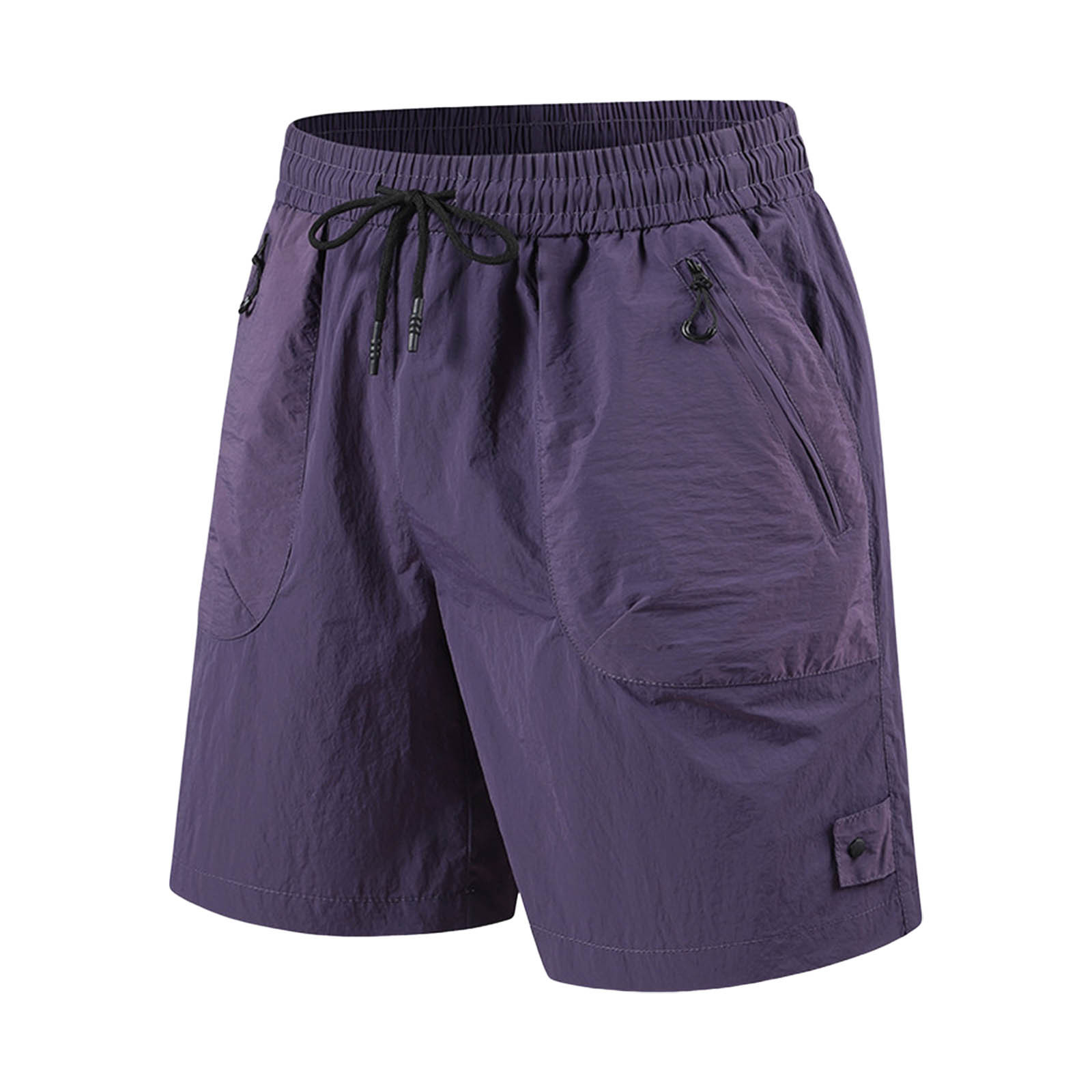 thumbnail image 1 of Pantalones cortos deportivos para hombre, tejido Ice Silk, cordón ajustable, cremallera, secado rápido, tallas S-XXXL, 1 of 6